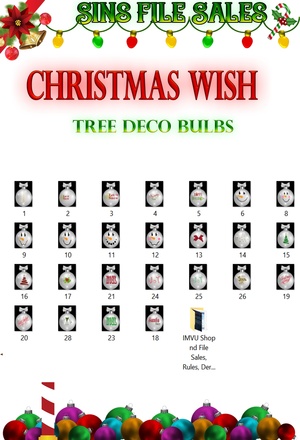 Christmas Wish-Tree Deco Bulbs