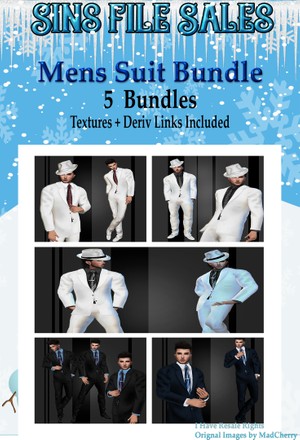 Mens Suit Bundle * 5 Suits Included