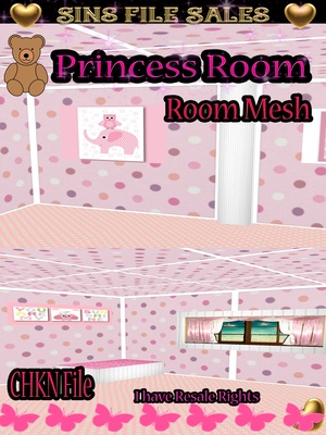 Princess Room Mesh + Free Textures Offer