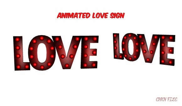 Animated Love Sign *Mesh