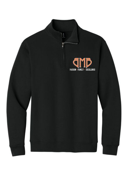 BMB 1/4 Zip Black Pullover