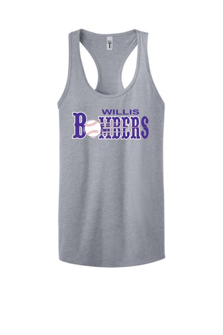 WYAA Bombers Baseball - Grey Tank