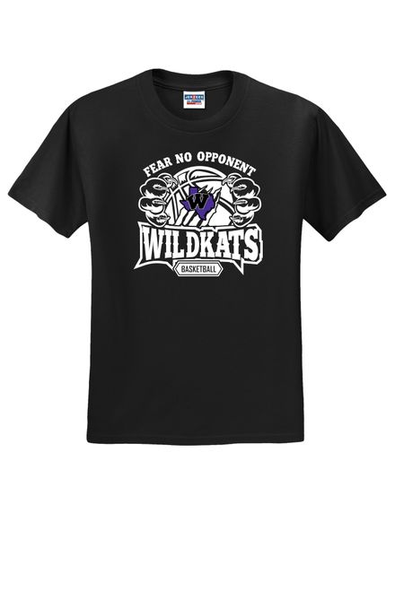 WHS Basketball Tshirt - FEAR NO OPPONENT - Black