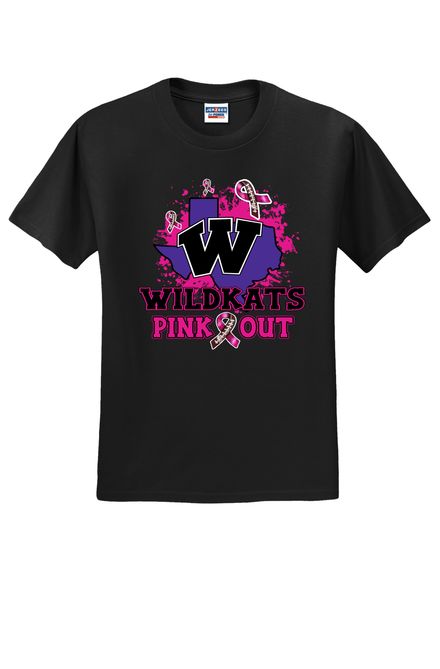 Wildkats Pink Out Tshirt - Black