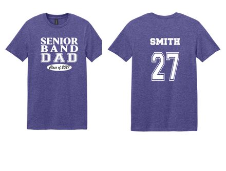WHS Band Senior Dad shirt