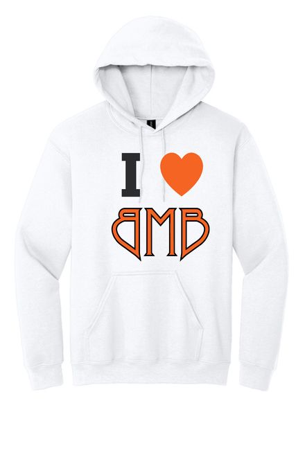 BMB I Heart White Hoodie