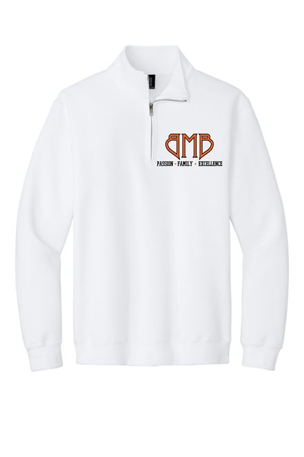 BMB 1/4 Zip White Pullover