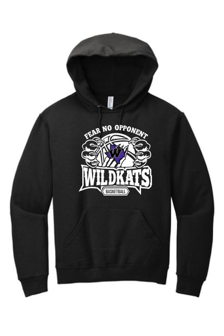 WHS Basketball Fear No Opponent Hoodie - Black