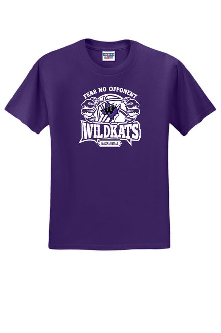 WHS Basketball Tshirt - Fear No Opponent LS - Purple