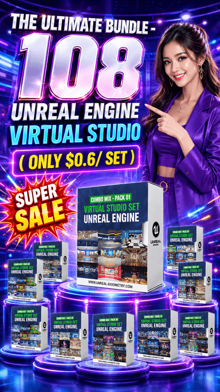THE ULTIMATE BUNDLE - 108 UNREAL ENGINE VIRTUAL STUDIO ( ONLY $0.6/ SET )  💥 SUPER SALE 💥  
