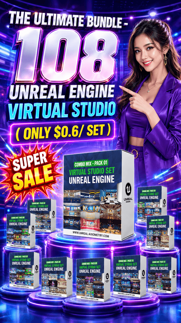 THE ULTIMATE BUNDLE - 108 UNREAL ENGINE VIRTUAL STUDIO ( ONLY $0.6/ SET )  💥 SUPER SALE 💥  