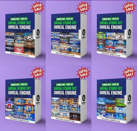 54 VIRTUAL SET FOR UNREAL ENGINE ( ONLY $1.8/ SET ) 💥 SUPER SALE 💥  