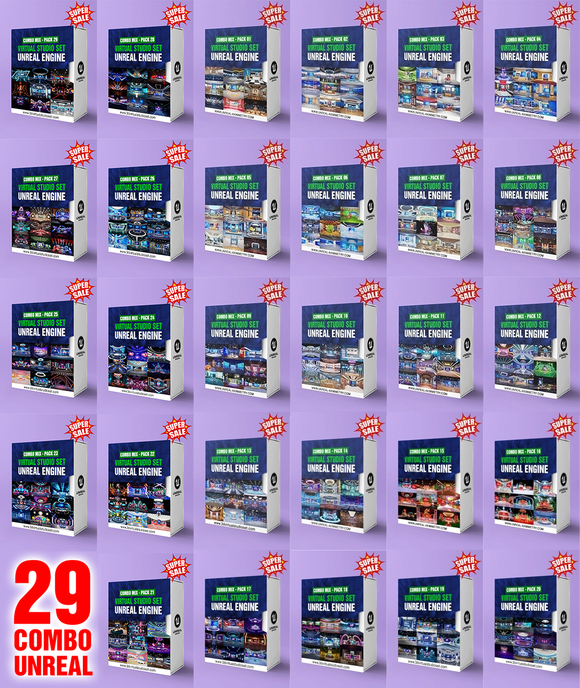 ALL IN ONE - 261 UNREAL ENGINE VIRTUAL STUDIO SET ( ONLY $4.9/ SET ) 💥 SUPER SALE 💥  