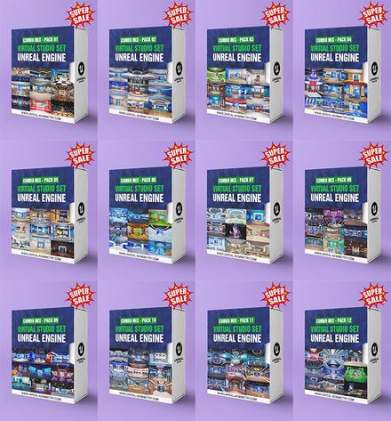 THE ULTIMATE BUNDLE - 108 UNREAL ENGINE VIRTUAL STUDIO ( ONLY $5.8/ SET )  💥 SUPER SALE 💥  