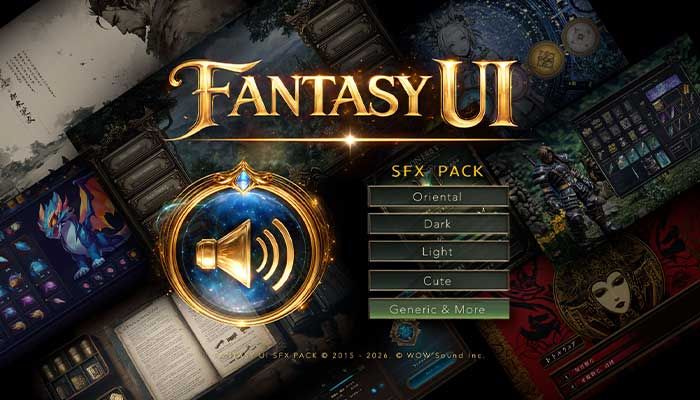 Game UI Sound Effects for Games & Apps | WOW Sound