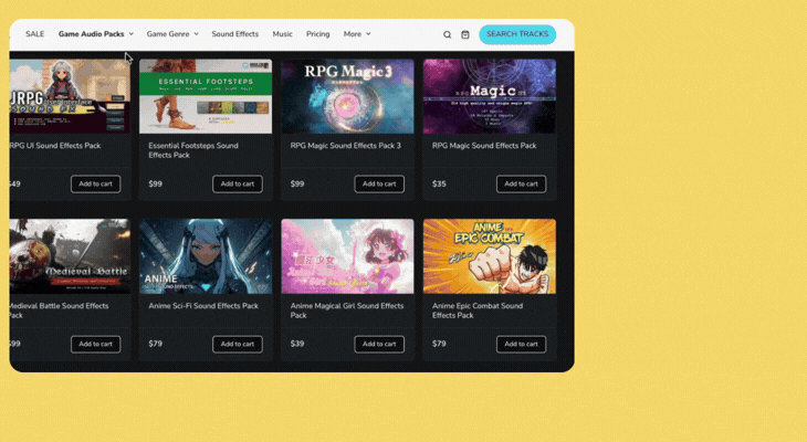 WOW Sound Audio Library - Purchase Game Audio Packs or Single Tracks