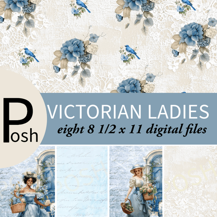 Victorian Ladies Digital Paper Collection