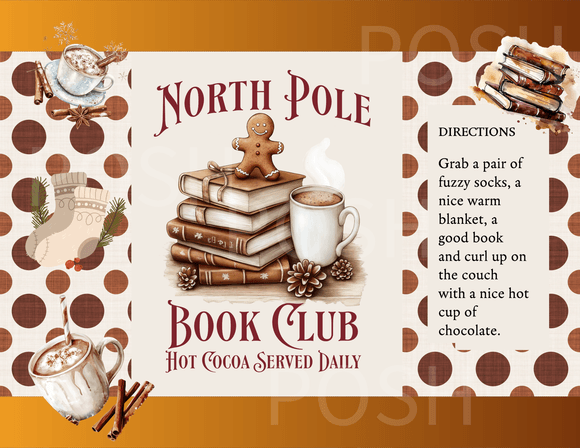 HOT CHOCOLATE Digital Papers CHIP BAG STYLE