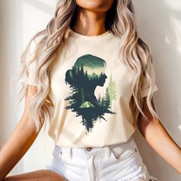 Camping Woman T-Shirt