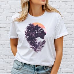 Jungle Tiger Sunset T-Shirt