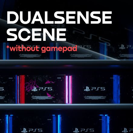 (C4D) DUALSENSE SCENE (ready to render) 