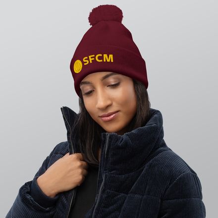 SFCM Pom Beanie: Embroidered