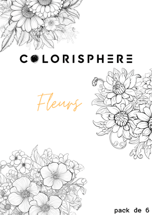 Pack Fleurs – 6 Coloriages Relaxants Inspirés de la Nature