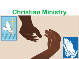 Ministry - Christian Ministry