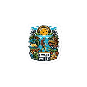 I Walk Wild Sticker