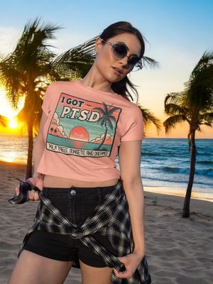 &quot;I Got P.T.S.D.&quot; crop top