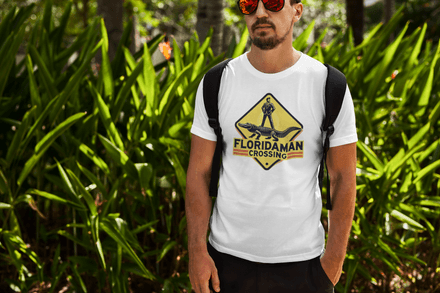 Florida Man crossing shirt