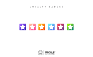 Twitch Star Loyalty Badges Pack