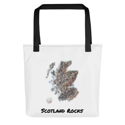 Scotland Rock Map Tote Bag