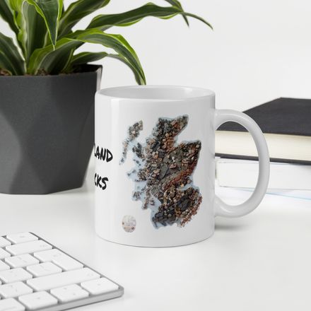 Scotland Rock Map Mug