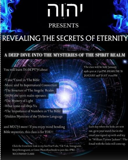 Revealing The Secrets of Eternity