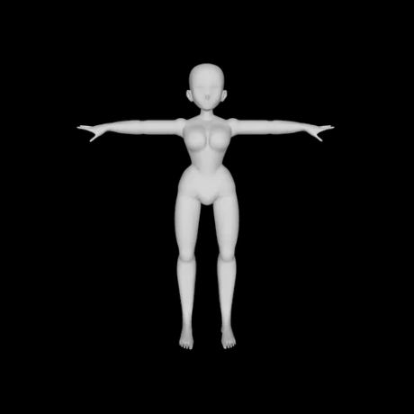 Free Female anime model base
