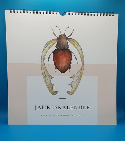 wall calendar full of bugs - 2026
