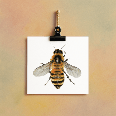 bee // Biene- card