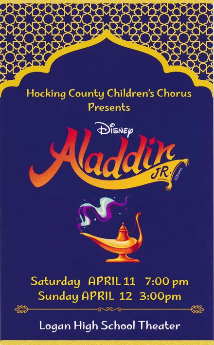 Hocking County Chidren's Chorus Aladdin, April 12, 2026