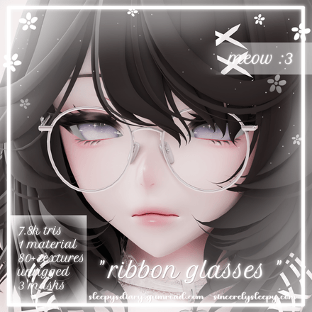 &quot; ribbon glasses &quot;   [ Commercial License ] ♡