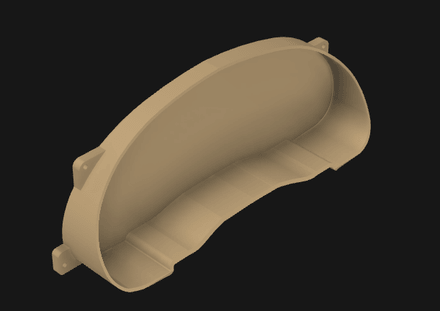 SN95 MUSTANG BLANK DASH MOUNT STL FILE (1994–2004)