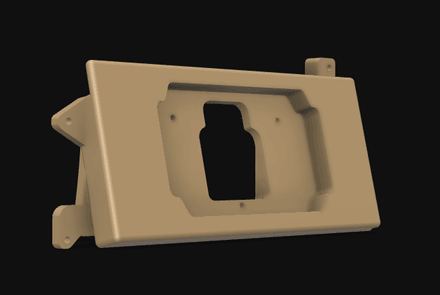 HALTECH IC7 FOXBODY MUSTANG ANGLED DASH MOUNT (1987 - 1993)