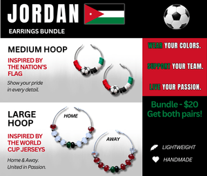 Jordan Flag &amp; Jersey Inspired Hoops – Game Day Ready for 🌎Cup Soccer