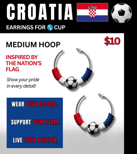 Croatia Flag Inspired Accessories – Game Day Ready for🌎Cup Soccer