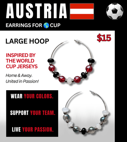 Austria Jersey Inspired Hoops – Game Day Ready for 🌎Cup Soccer