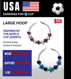 USA Jersey Inspired Hoops – Game Day Ready for 🌎 Cup Soccer