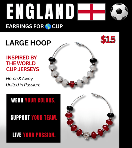 England Jersey Inspired Hoops – Game Day Ready for 🌎 Cup Soccer