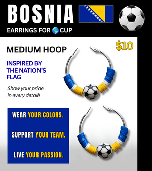 Bosnia Flag Inspired Accessories – Game Day Ready for 🌎 Cup Soccer