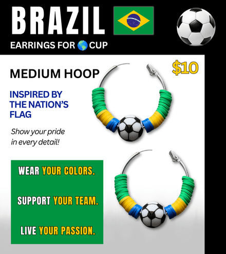Brazil Flag Inspired Accessories – Game Day Ready for 🌎 Cup Soccer