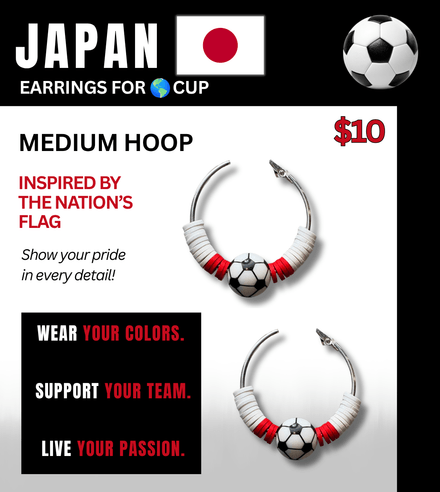 Japan Flag Inspired Accessories – Game Day Ready for 🌎 Cup Soccer